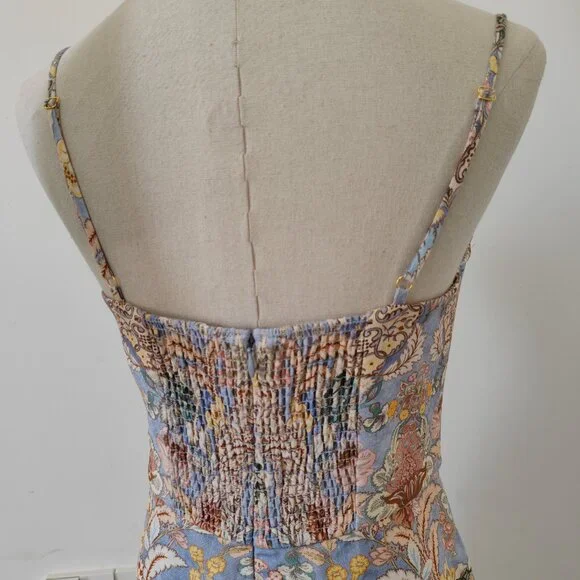 Zimmermann Rebellious style Tak mid-length floral print halter dress - Picture 5 of 11